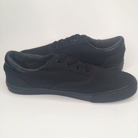 LEVI'S Canvas Shoes Low Top Lace Up Sneakers 8 - Picture 3 of 9